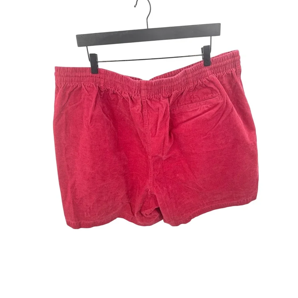 Brooks Brothers Corduroy Drawstring Shorts Pink/Red Size XXL